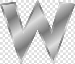 W Letter Png High Quality Image   Silver Letter W Png  Transparent Png