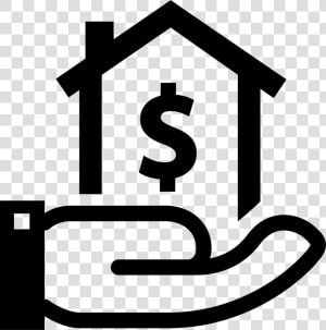 House With Dollar Sign On A Hand   Home Equity  HD Png Download