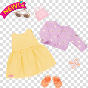 Sunshine And Stars Summer Outfit For 18 inch Dolls   Dress Our Generation Clothes  HD Png Download