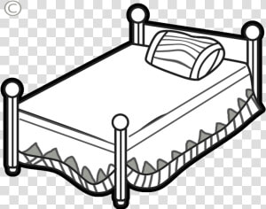 Bed Clip Art Clipart Free Microsoft Transparent Png   Bed Clipart Black And White Png  Png Download