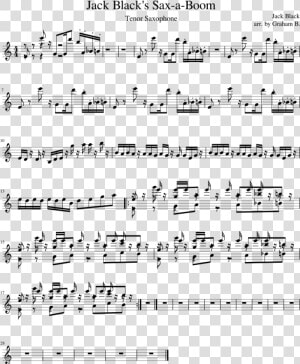 Sax A Boom Sheet Music  HD Png Download