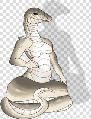 Black Mamba Naga Anthro  HD Png Download