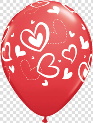 Bday Confetti Dots Red   Globos Latex San Valentin  HD Png Download