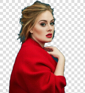  toscc  adele   Red Lipstick Celebrity Makeup  HD Png Download