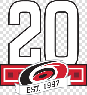 Hurricanes 20th Anniversary Logo Clipart   Png Download  Transparent Png