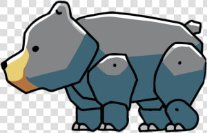 Scribblenauts Black Bear   Scribblenauts Bear  HD Png Download