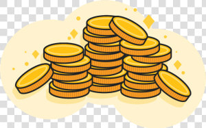 Large Pile Of Gold Coins   Coins Clipart  HD Png Download