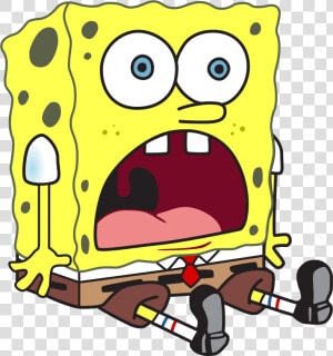 Surprised Spongebob Png   Spongebob Sitting Png  Transparent Png