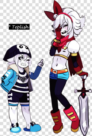 Papyrus Undertale Png   Cool Sans And Papyrus  Transparent Png