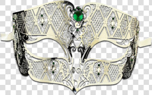 Silver Series Diamond Design Laser Cut Venetian Masquerade  HD Png Download