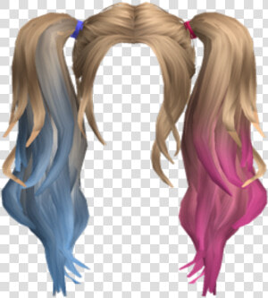  hdr  wig  pigtails  blue  pink  suicidesquad  harleyquinn   Harley Quinn Hair Roblox  HD Png Download