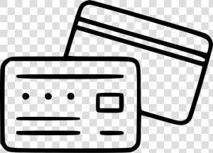 Credit Card Web Pay Payment Shopping Banking   Credit Card Line Vector  HD Png Download