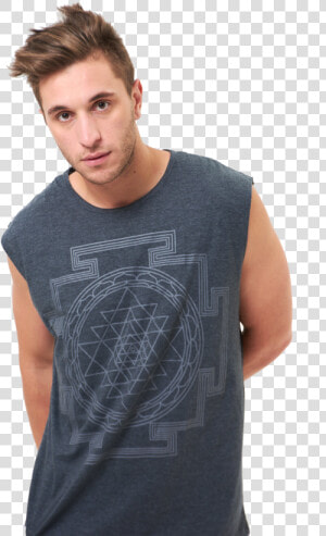 Sri Yantra Print Tank Top Class   Pocket  HD Png Download