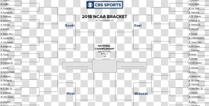 Transparent Bracket Png   Printable Ncaa Tournament Bracket 2019  Png Download