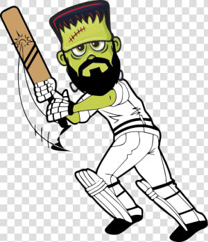 Players Cricket Cartoon  HD Png Download