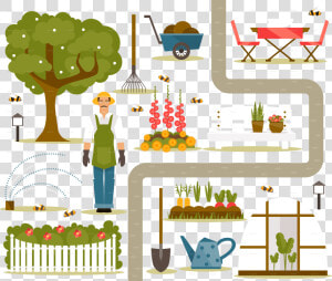 Jardin Potager Dessin Libre De Droit  HD Png Download