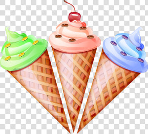 Ice Cream Cone Waffle Snow Cone   Cone Vector Image Ice Cream  HD Png Download