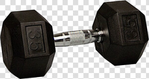 50 Lbs Rubber Hex Dumbbells  HD Png Download