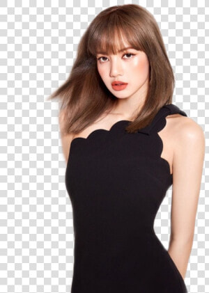  lisa  blackpink  lalisa  jennie  jisoo  rose  rosé   Lisa Manoban Black Dress  HD Png Download