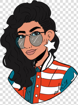 God Bless America Chavez   Illustration  HD Png Download