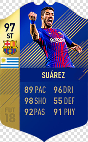 Transparent Luis Suarez Png   Suarez Tots Fifa 18  Png Download