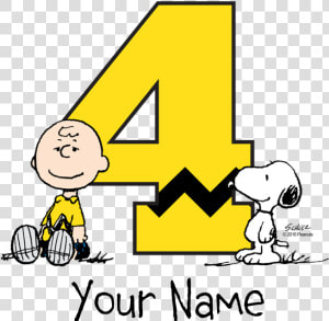 Peanuts Personalized 4th Birthday Kids Trucker Hat   Charlie Brown Birthday 1  HD Png Download