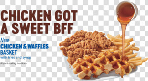 Chicken Got A Sweet Bff   Dairy Queen Chicken And Waffles  HD Png Download