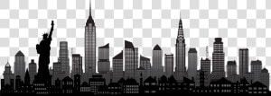 Clip Art New York City Vector   Manhattan Skyline Vector  HD Png Download