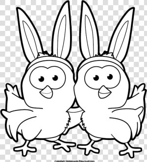 Easter Clipart Black And White   Black And White Easter Clip Art  HD Png Download