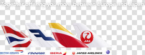 Together Offering You More Between Europe And Japan   Japan Airlines Iberia  HD Png Download