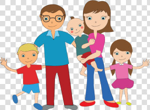 5 Family Members Clipart   Family Members Clipart  HD Png Download