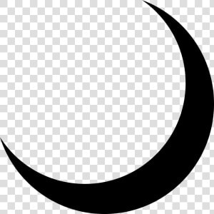 Thin Crescent Moon Vector   Png Download   Crescent Moon Vector Png  Transparent Png