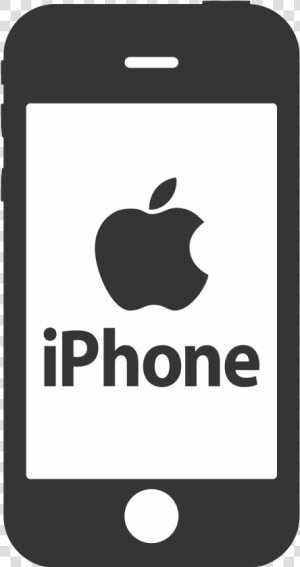 Iphone Clipart Iphone Mobile Logo Pencil And Inlor   Iphone  HD Png Download