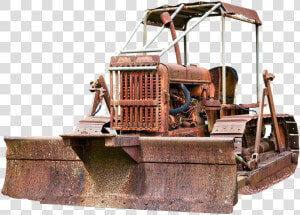 Caterpillar  Chains  Bulldozer  Old  Weathered  Rusty   Old Machine Png  Transparent Png