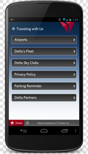 Delta Updates App With A Privacy Policy   Delta App On Android  HD Png Download