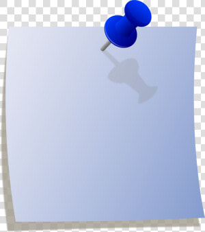 Push Pin Paper Png   Blue Post It Note Clipart  Transparent Png