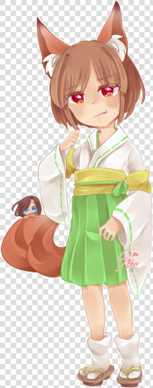 Kitsune Chara Drawn By  shionbluu i Mentioned This   Cartoon  HD Png Download