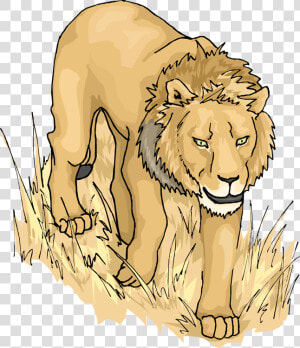 Lion Clip Art Free Vector 4vector   Lion Images Animated  HD Png Download