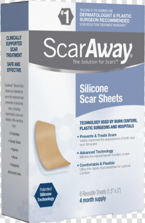 Scaraway® Silicone Scar Sheets Are Intended For Use   Scaraway Silicone Sheets  HD Png Download