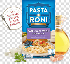 Menu Item Pasta Roni Garlic  amp  Olive Oil Vermicelli   Pasta Roni Garlic And Olive Oil Vermicelli  HD Png Download