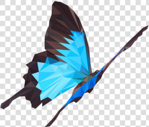 Butterfly 0 Origami Animation Studio   Butterfly Low Poly  HD Png Download