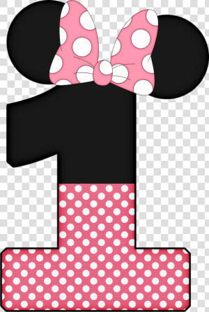 Number Clipart Minnie Mouse   Minnie Mouse 1st Png  Transparent Png