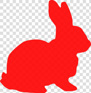 Bunny  Rabbit  Red  Silhouette  Hare  Animal  Easter   Red Rabbit Silhouette  HD Png Download