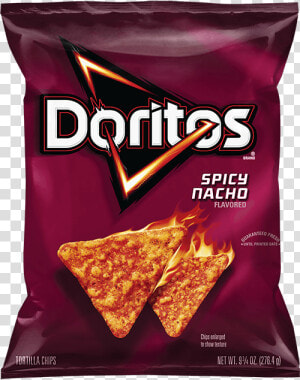 Doritos® Spicy Nacho Flavored Tortilla Chips   Spicy Doritos  HD Png Download