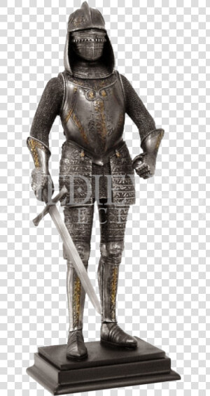 Standing Medieval Knight Statue   Knight  HD Png Download