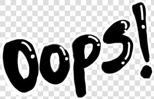  oops  sticker  onomatopeya  HD Png Download