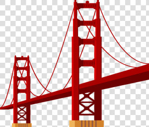 Golden Gate Bridge Clipart   Golden Gate Bridge  HD Png Download