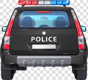 Police Car Clipart Transparent Background Clipartfox   Police Car Back Clipart  HD Png Download