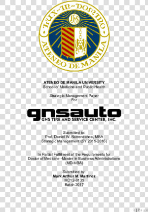 Ateneo De Manila University  HD Png Download