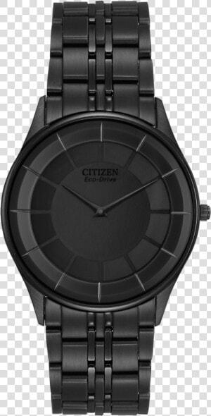 Citizen Blackout Men S Wristwatch In Stainless Steel   Citizen Eco Drive Stiletto Black  HD Png Download